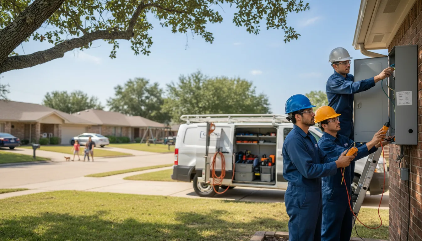 Certified electrician providing emergency electrical services in Dougherty, OK